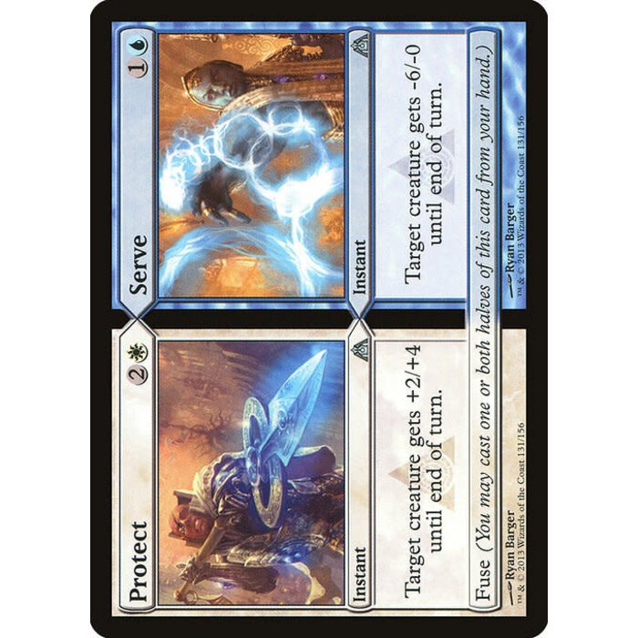 Magic: The Gathering Protect // Serve (131) Lightly Played Foil