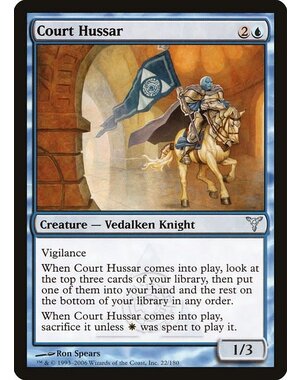 Magic: The Gathering Court Hussar (022) Moderately Played