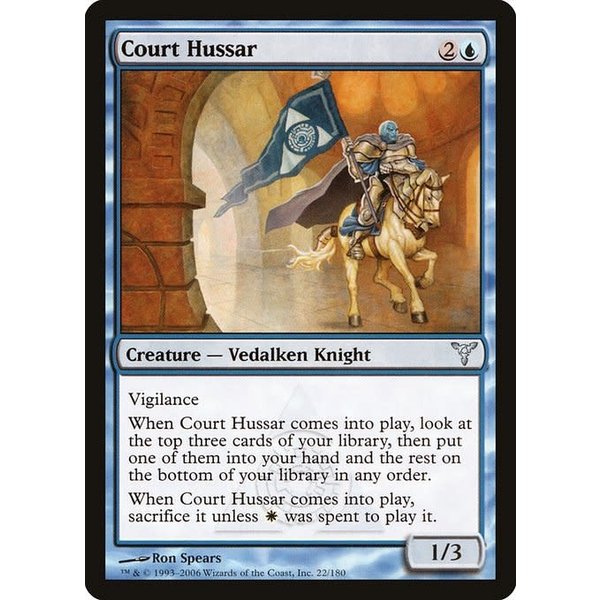 Magic: The Gathering Court Hussar (022) Moderately Played