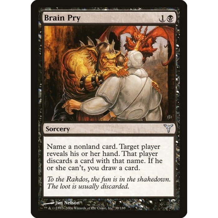 Magic: The Gathering Brain Pry (039) Moderately Played