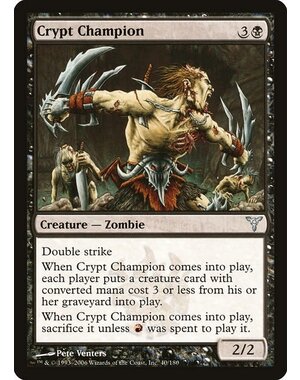Magic: The Gathering Crypt Champion (040) Moderately Played