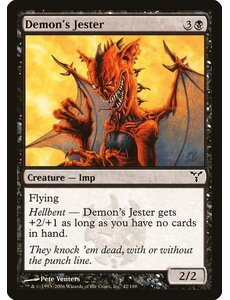 Magic: The Gathering Demon's Jester (042) Moderately Played
