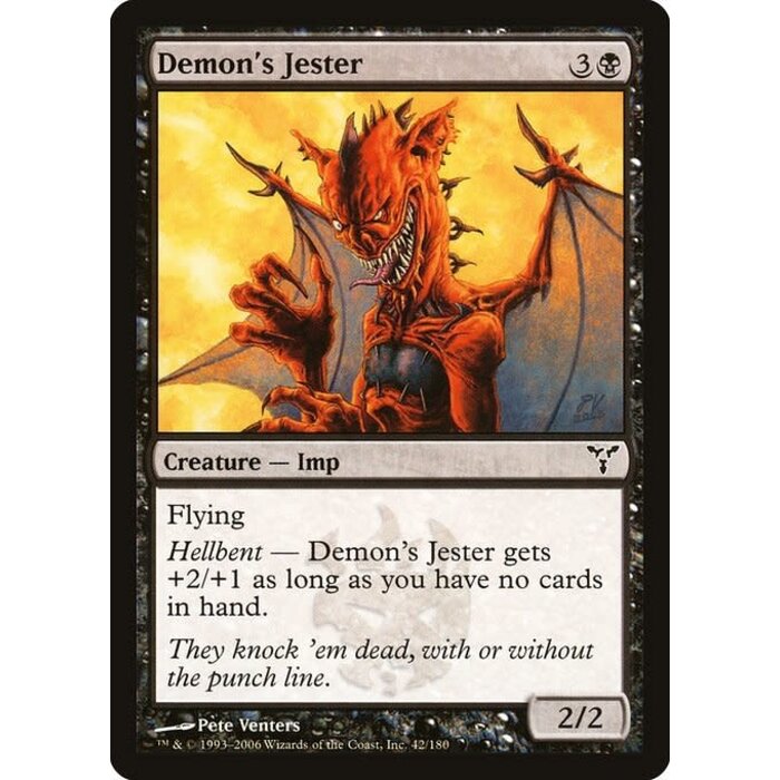 Magic: The Gathering Demon's Jester (042) Moderately Played