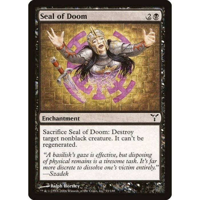 Magic: The Gathering Seal of Doom (053) Moderately Played