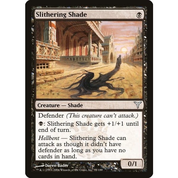 Magic: The Gathering Slithering Shade (055) Moderately Played