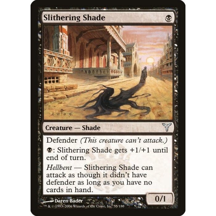 Magic: The Gathering Slithering Shade (055) Moderately Played