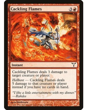 Magic: The Gathering Cackling Flames (059) Moderately Played