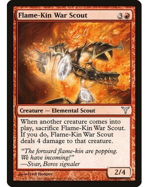 Magic: The Gathering Flame-Kin War Scout (061) Moderately Played