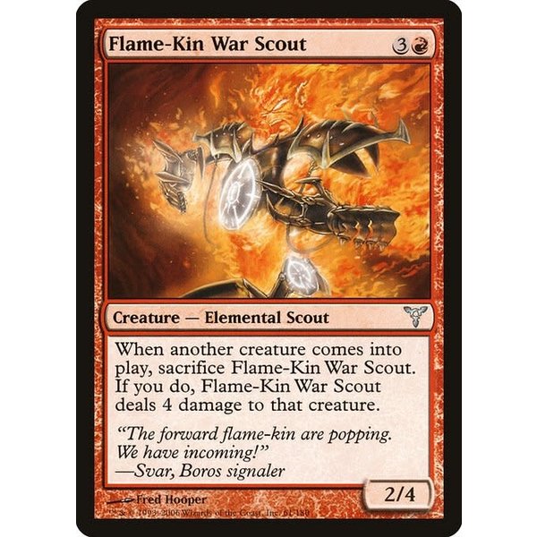 Magic: The Gathering Flame-Kin War Scout (061) Moderately Played