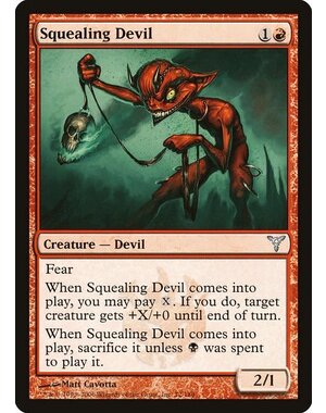 Magic: The Gathering Squealing Devil (072) Moderately Played