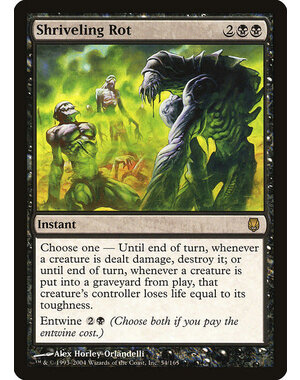 Magic: The Gathering Shriveling Rot (054) Moderately Played