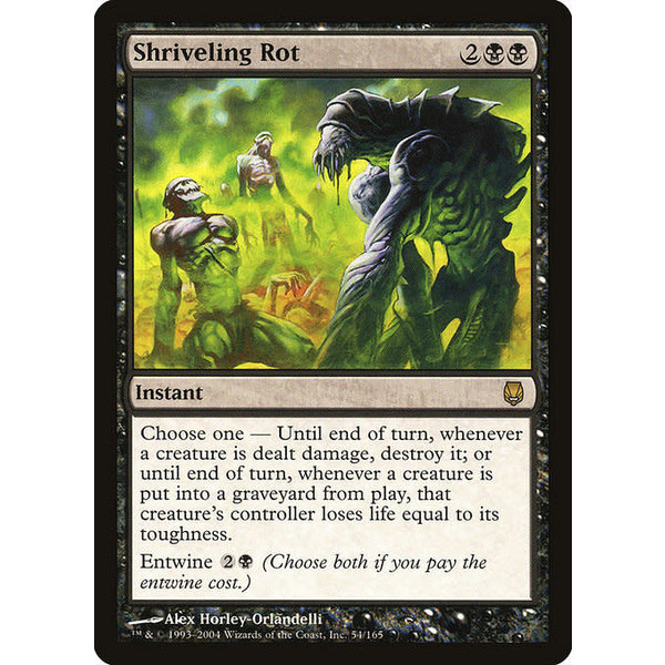Magic: The Gathering Shriveling Rot (054) Moderately Played