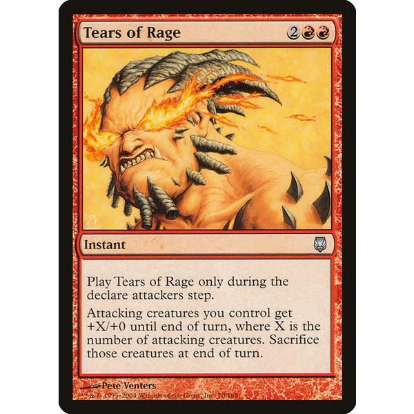 Magic: The Gathering Tears of Rage (070) Moderately Played