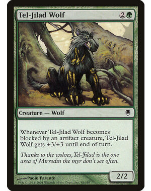 Magic: The Gathering Tel-Jilad Wolf (088) Moderately Played