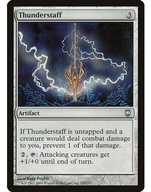 Magic: The Gathering Thunderstaff (153) Moderately Played