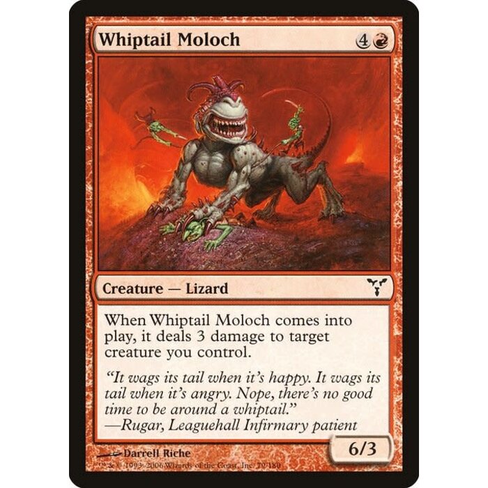 Magic: The Gathering Whiptail Moloch (079) Moderately Played