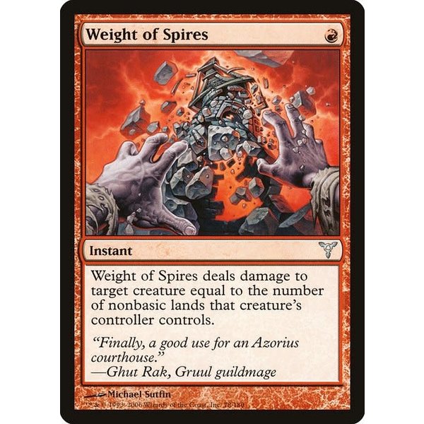 Magic: The Gathering Weight of Spires (078) Moderately Played