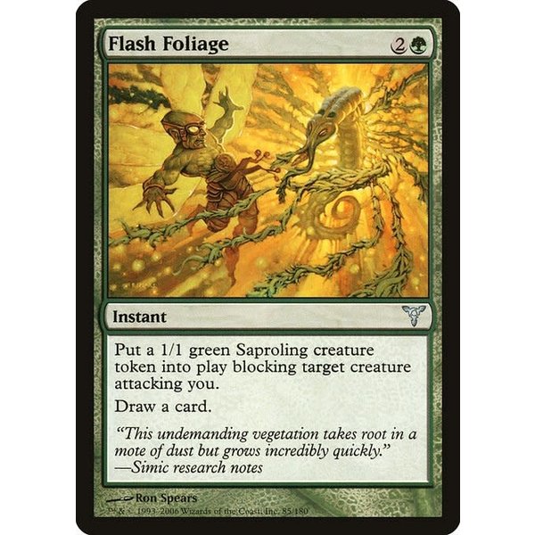 Magic: The Gathering Flash Foliage (085) Moderately Played