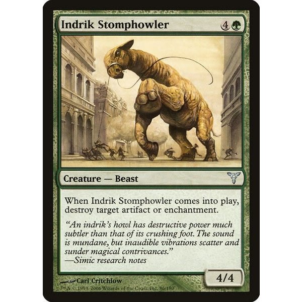 Magic: The Gathering Indrik Stomphowler (086) Moderately Played Foil