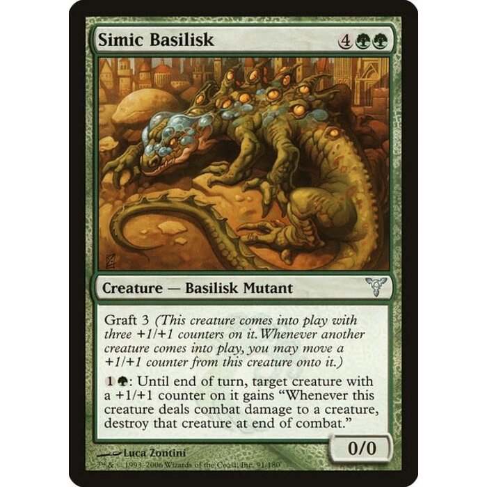Magic: The Gathering Simic Basilisk (091) Moderately Played