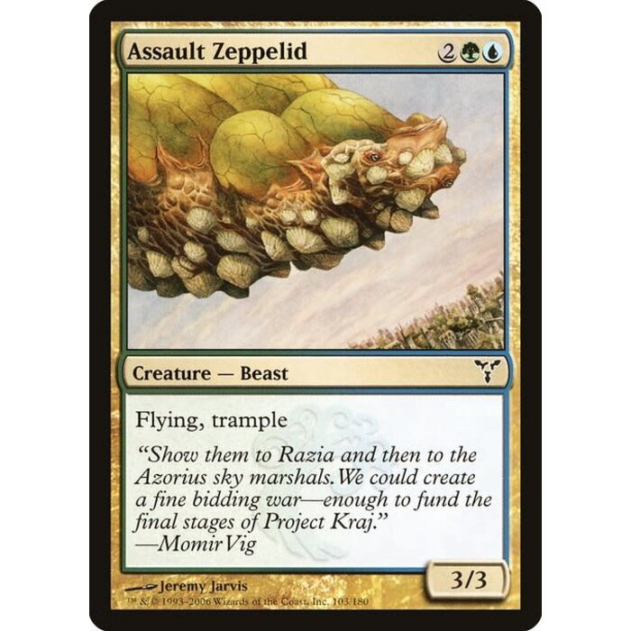 Magic: The Gathering Assault Zeppelid (103) Moderately Played Foil