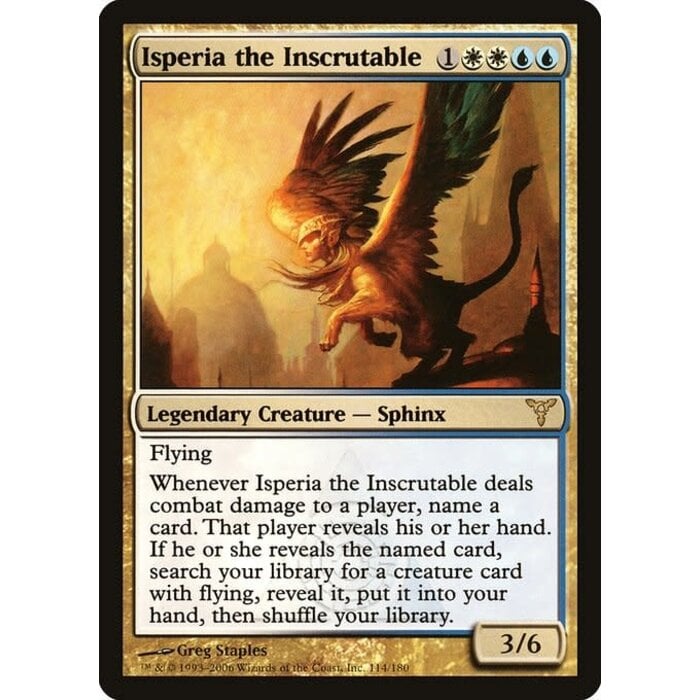 Magic: The Gathering Isperia the Inscrutable (114) Moderately Played