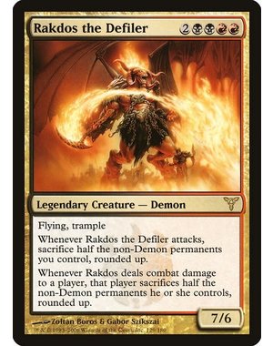 Magic: The Gathering Rakdos the Defiler (129) Damaged