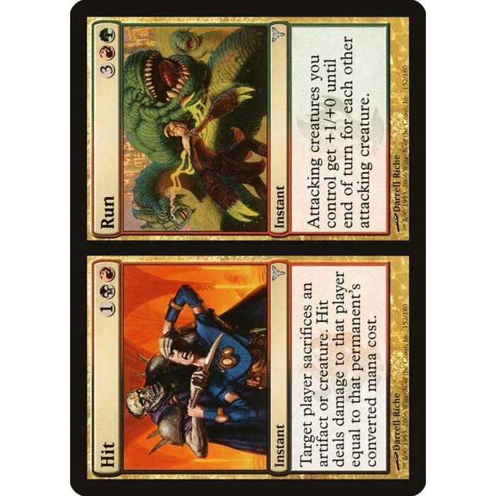 Magic: The Gathering Hit // Run (152) Moderately Played