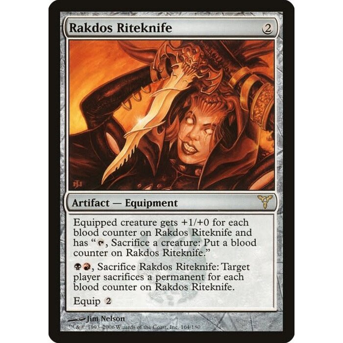 Magic: The Gathering Rakdos Riteknife (164) Moderately Played