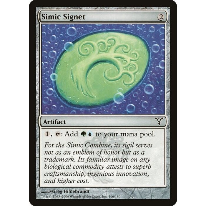 Magic: The Gathering Simic Signet (166) Lightly Played
