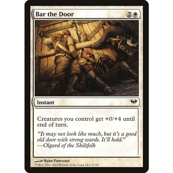 Magic: The Gathering Bar the Door (002) Lightly Played