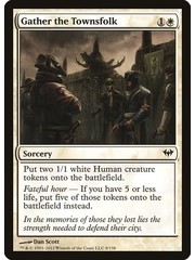 Magic: The Gathering Gather the Townsfolk (008) Lightly Played