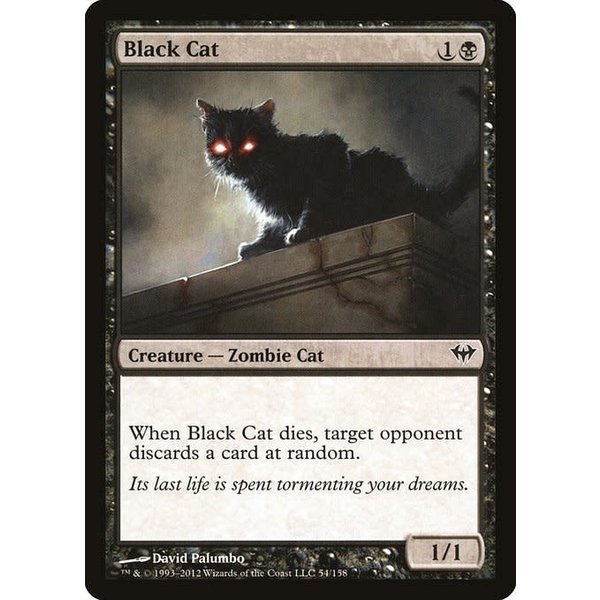 Magic: The Gathering Black Cat (054) Lightly Played