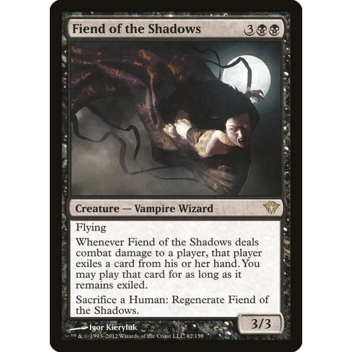 Magic: The Gathering Fiend of the Shadows (062) Lightly Played