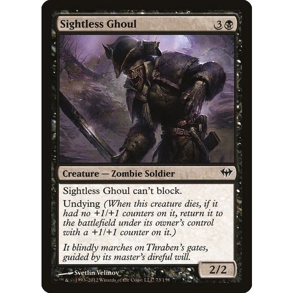 Magic: The Gathering Sightless Ghoul (073) Lightly Played