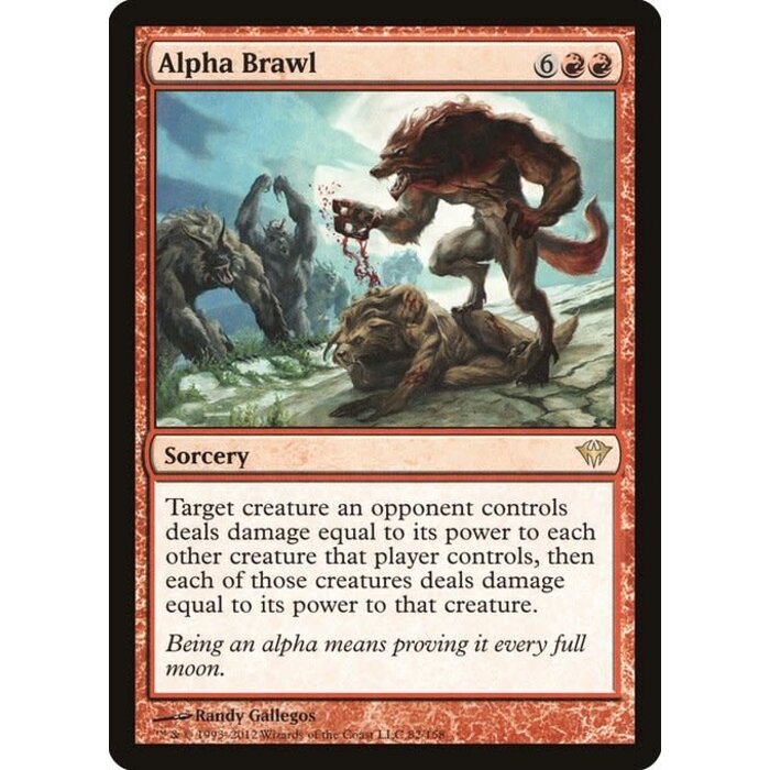 Magic: The Gathering Alpha Brawl (082) Lightly Played