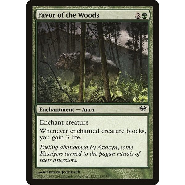 Magic: The Gathering Favor of the Woods (113) Near Mint