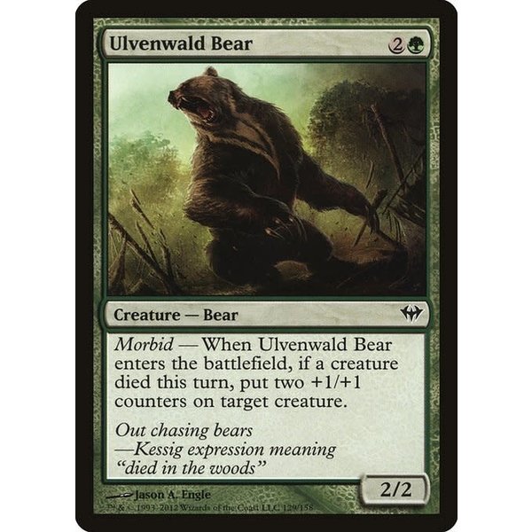 Magic: The Gathering Ulvenwald Bear (129) Lightly Played