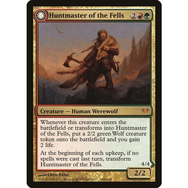 Magic: The Gathering Huntmaster of the Fells (140) Heavily Played - Japanese