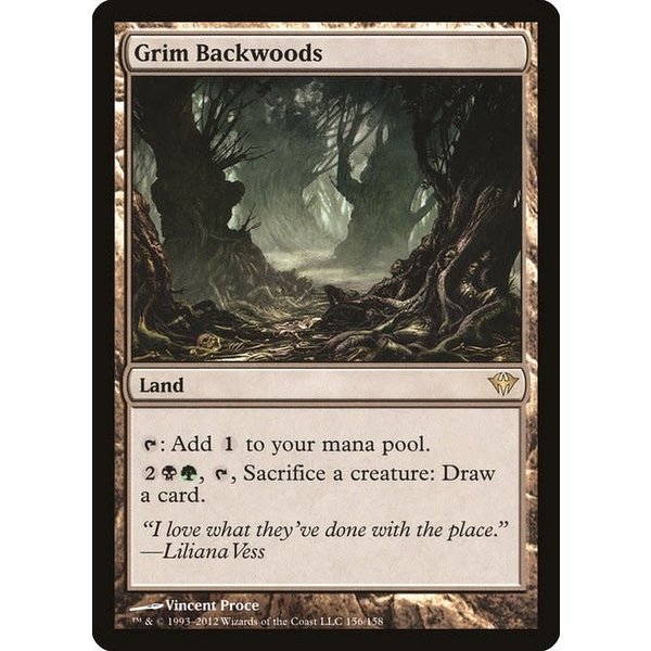 Magic: The Gathering Grim Backwoods (156) Lightly Played
