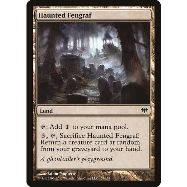 Magic: The Gathering Haunted Fengraf (157) Lightly Played