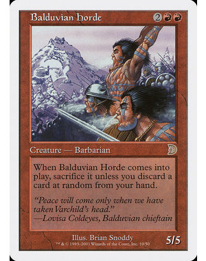 Magic: The Gathering Balduvian Horde (010) Heavily Played