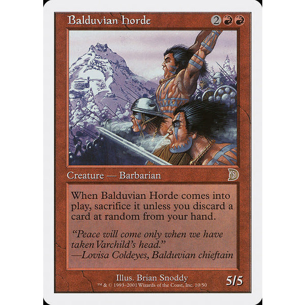 Magic: The Gathering Balduvian Horde (010) Heavily Played