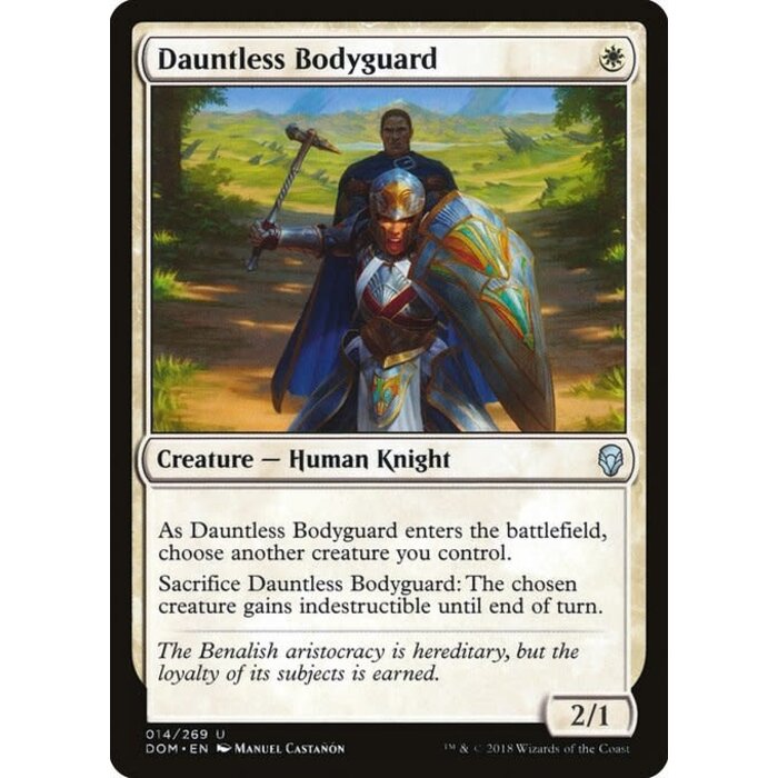 Magic: The Gathering Dauntless Bodyguard (014) Lightly Played