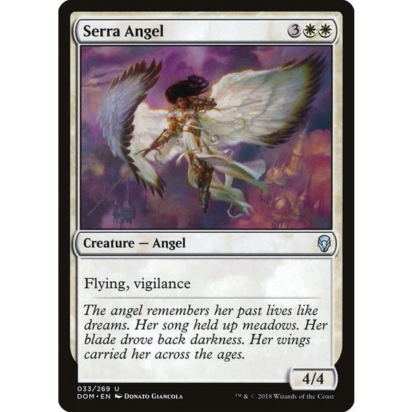 Magic: The Gathering Serra Angel (033) Lightly Played Foil