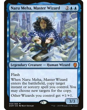 Magic: The Gathering Naru Meha, Master Wizard (059) Lightly Played