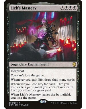 Magic: The Gathering Lich's Mastery (098) Lightly Played