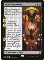 Magic: The Gathering Rite of Belzenlok (102) Lightly Played