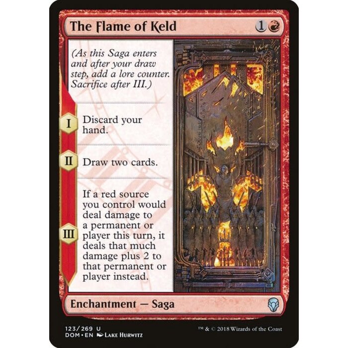 Magic: The Gathering The Flame of Keld (123) Lightly Played Foil