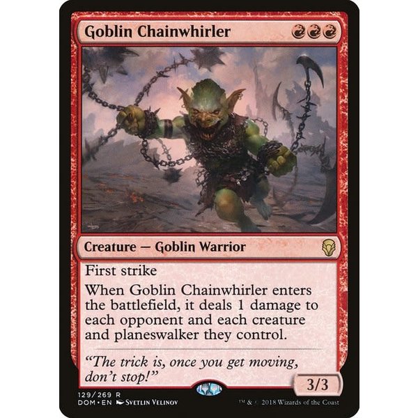 Magic: The Gathering Goblin Chainwhirler (129) Lightly Played